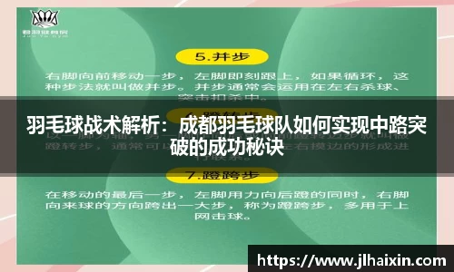 羽毛球战术解析：成都羽毛球队如何实现中路突破的成功秘诀